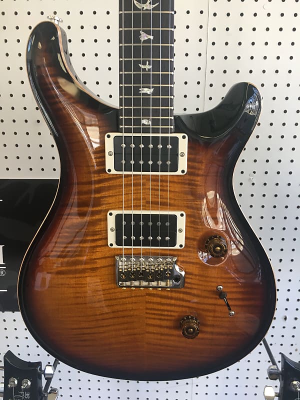 Mint Paul Reed Smith PRS Custom 24 Custom Color Nickel Package Amber Smokeburst with Hard Case image 1