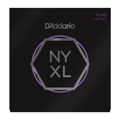 D'Addario NYXL Electric Guitar Strings (Medium) (11-49) image 1