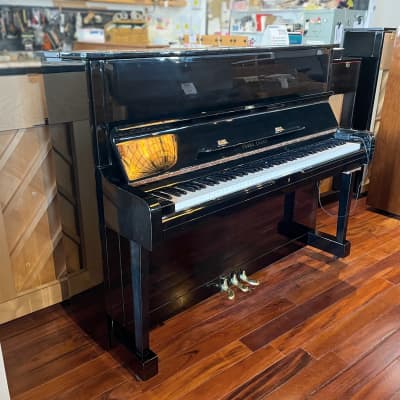 (SOLD)Young Chang U121 48" Polished Ebony Upright Piano w/ Silent System c1981 #8113145 image 2
