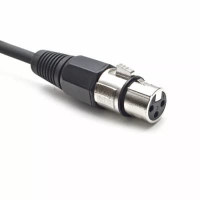 6 pack 1/4" Trs Xlr Female 10' Patch Cables - Orange image 3