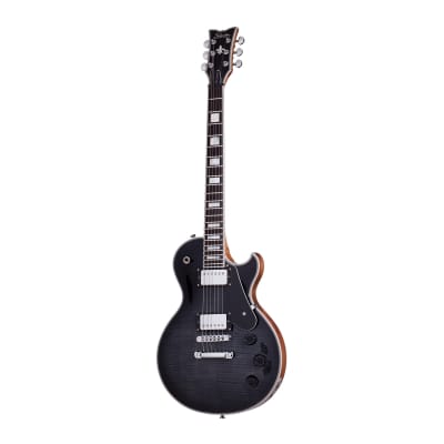Schecter Solo-II Custom 6-String Electric Guitar (Trans Black Satin) image 1