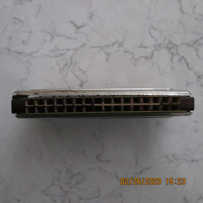 Hohner Echo Bell Metal Reeds Vintage Harmonica Made in Germany image 6