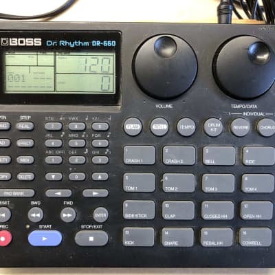 Boss DR 660 Drum Machine 90's. - Black/Gray