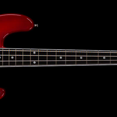 Fender Rarities Flame Ash Top Jazz Bass Plasma Red Burst (786) image 4