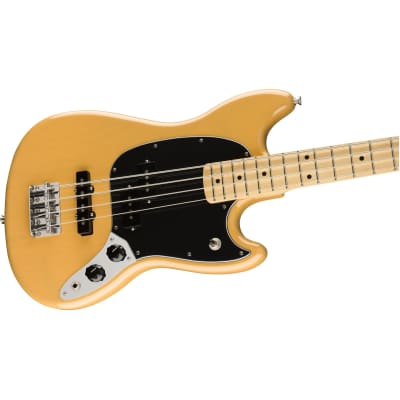 [PREORDER] Fender Limited Edition Player Mustang Bass PJ Guitar, Maple FB, Butterscotch Blonde image 4
