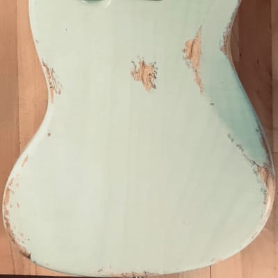 Vintage Reissue S71 CUSTOM SHOP P/J BASS TRANSLUCENT SONIC BLUE RELIC. Handwound Pickups image 14