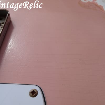 aged RELIC nitro TELE Telecaster loaded body Shell Pink Fender '64 pickups Custom Shop bridge image 4