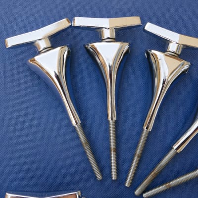 Sonor Phonic Lite Hilite Signature T-rods Tension Rods Claws Clawhooks Bass Drum Lot of 10 Vintage image 3