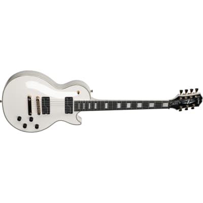 Epiphone 7-string Matt Heafy Signature Les Paul Custom Origins Guitar - Bone White image 4