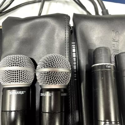 Shure UR4D+ Dual Wireless Receiver W/(2)URUR2 Handheld Transmitters #2416 (One)THS image 13