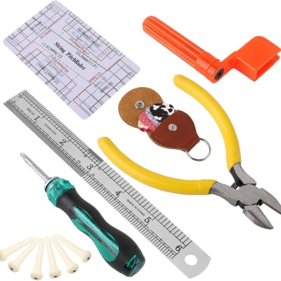IOppwin Guitar Repairing Tool Kit(26PCS) Wire Plier,String Organizer,Fingerboard Protector,Hex Wrenc image 3