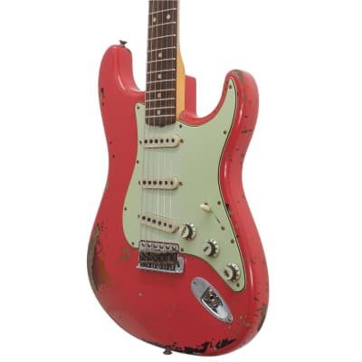 Fender Custom Shop Michael Landau Signature 1963 Stratocaster, Fiesta Red over 3-Color image 5