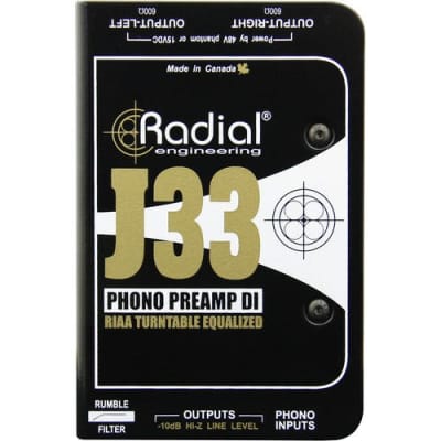 Radial J33 2-channel Active Turntable Preamp/Direct Box image 8