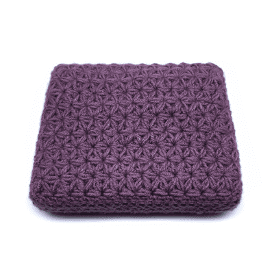 Jasmine stitch crochet dust cover for Elektron Digitakt and Digitone - Violet image 2