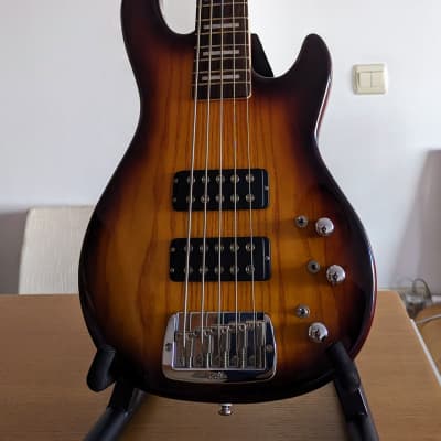 G&L Tribute Series L-2500 5-String Bass with Rosewood Fretboard 2010s - Tobacco Sunburst image 5