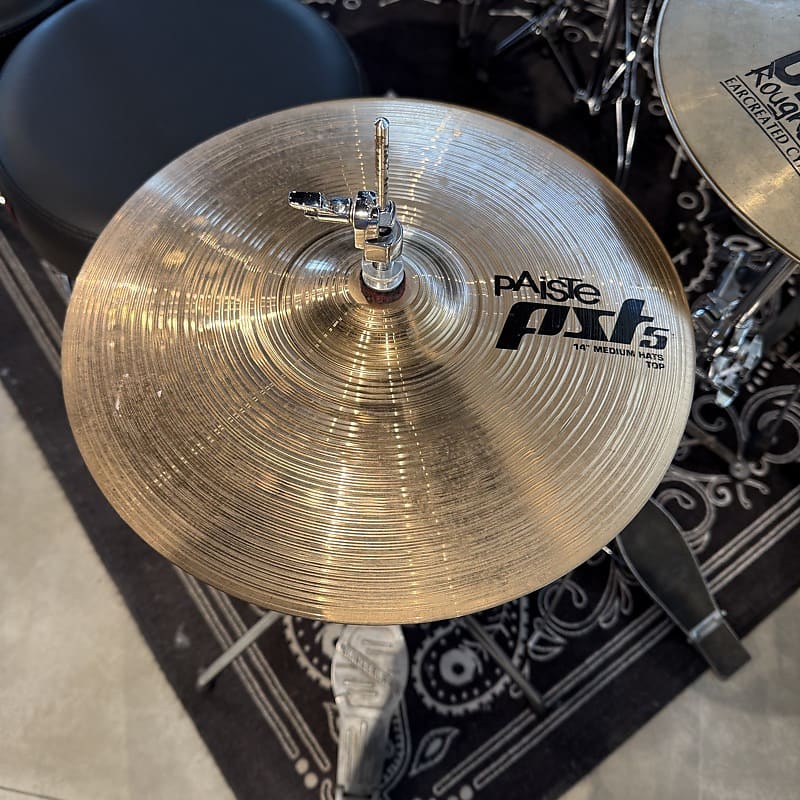 Paiste 14" PST 5 Medium Hi-Hat Cymbals (Pair) 2012 - Present - Traditional image 1