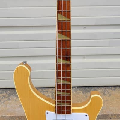 Vintage Rickenbacker 4001 bass 1976 Maple-glo with original case And Ric-o-sound! image 4