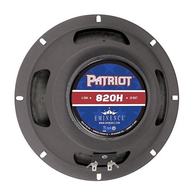 Eminence Patriot 820H 8" 20w 4 Ohm Replacement Speaker image 1
