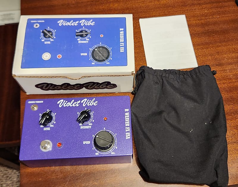 R. Weaver FX Violet Vibe w/ box & manual | Reverb