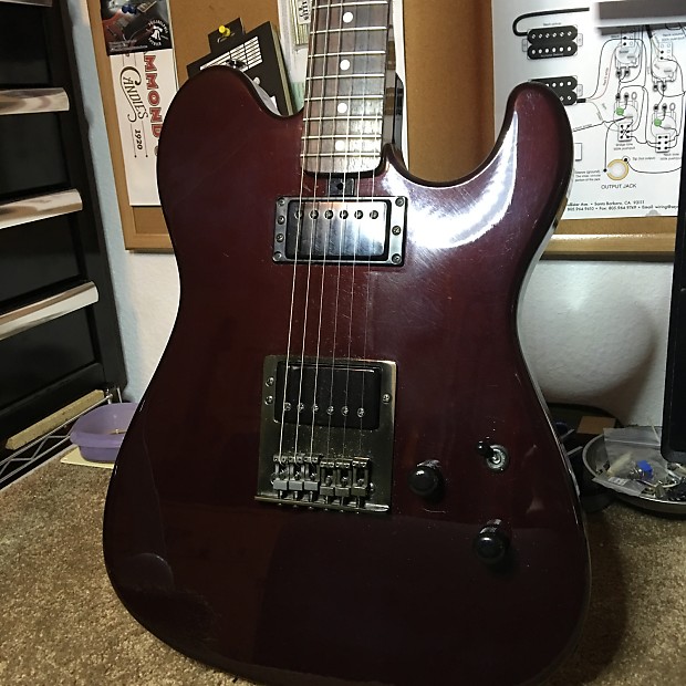 Vintage Yamaha SJ550HR 80s Black Cherry Electric Guitar