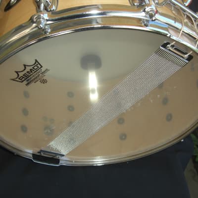 Slingerland 14x8 snare drum 20 lugs, Stick saver hoops 80s/90s - Natural Maple Gloss image 2