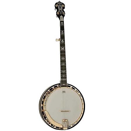Washburn Americana Series B17K 5 String Banjo with Remo Top, Flame Maple Back and Sides, 22 Frets, Maple (Engraved Heel & Back of Headstock) Neck Gloss - Tobacco Sunburst image 1