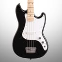 Squier Bronco Electric Bass, Maple Fingerboard, Black