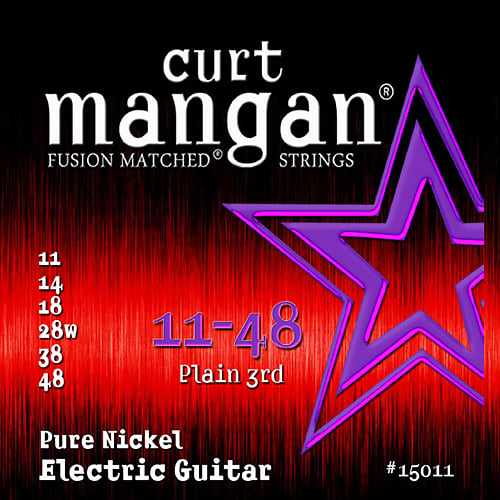 Curt Mangan Pure Nickel Electric Guitar  Strings gauges 11-48 image 1