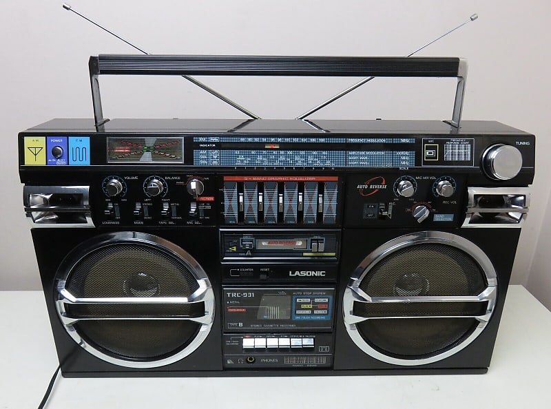 極美品超希少 LASONIC 拐わ i-931btQ BOOMBOX 付属品付ラジカセ