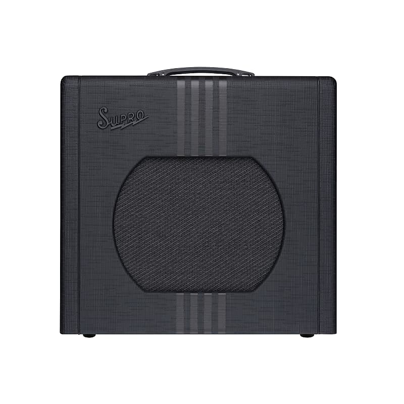 Supro Delta King 12 w/ Reverb Black & Black 1x12in 15 Watts image 1