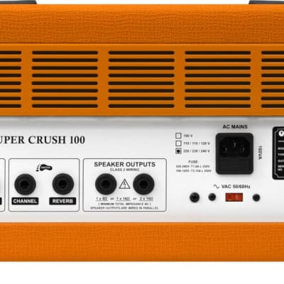 Orange Super Crush 100H 100w Solid State JFET Electric Guitar Head, Orange image 4