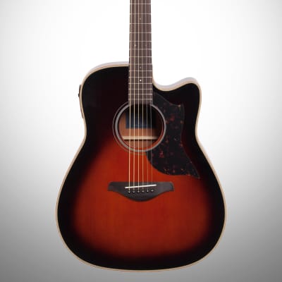 Yamaha A1M Acoustic-Electric Guitar, Tobacco Brown Sunburst image 2