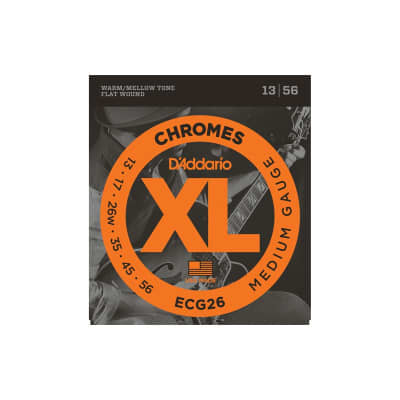 Cuerdas Eléctrica D´Addario Chromes ECG26 13-56 Flatwound image 2