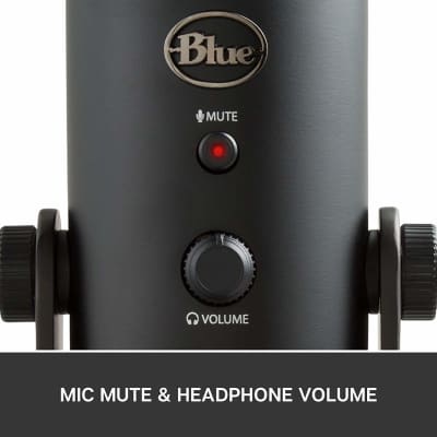 Blue Mic Yeti USB Blackout - Plug and Play Pro Microphone for Recording & Streaming on PC and Mac image 9