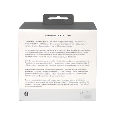 2x Bose Soundlink Micro Bluetooth Speaker (Smoke White) image 5