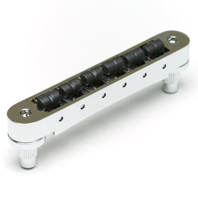 ResoMax NV2 4mm Tune-O-Matic Bridge w/ String Saver Saddles (Select Finish) (PS-8843) image 1