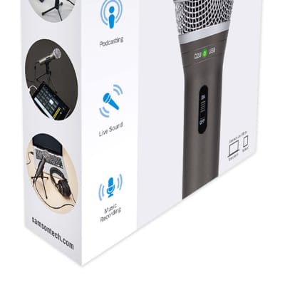SAMSON Q2U USB+XLR Recording Podcasting Streaming Microphone+iPhone/iPad  Cable - Rockville Audio