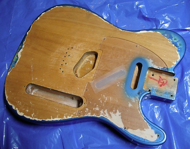 Real Fender Telecaster 1968 Blue Floral Body & Pickguard - Rarest Tele Model & Pickguard Ever? image 1
