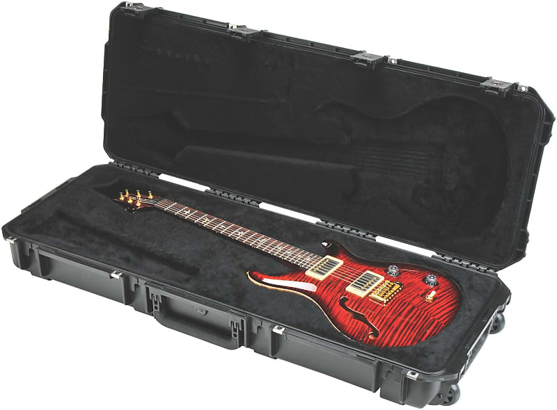 SKB Cases 3I-4214-PRS Electric Guitar Case with PRS Shaped Interior - Injection Molded & Waterproof w/ Wheels & TSA Latches (3I4214PRS) image 1