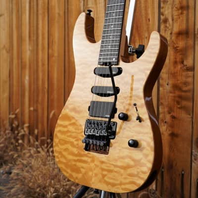 ESP USA M-III FR  Vintage Natural 6-String Electric Guitar w/ Black Tolex Case (2021) image 2