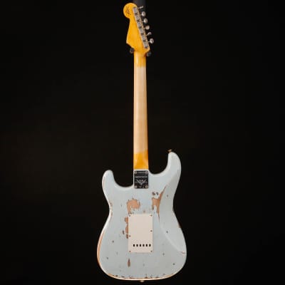 Fender Custom Shop Ltd 1963 Stratocaster Heavy Relic, Sonic Blue 914 7lbs 11.2oz image 11