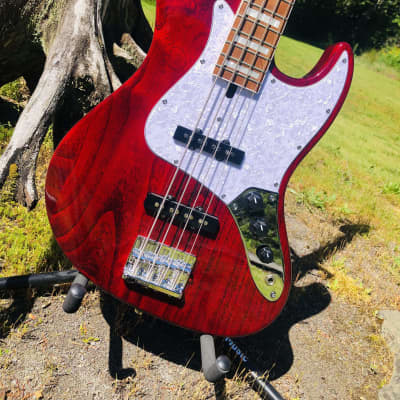Bacchus WL-534S-ALD-SP Pink 5 String Bass | Reverb