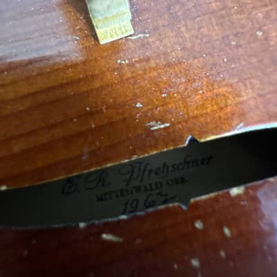 Vintage 1967 E R Pfretzschner Antonius Stradivarius 22" 3/4 Violin Mittenwald OBB image 18