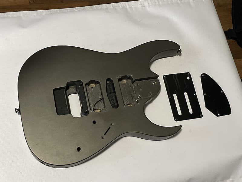 2000's Indonesian Ibanez RG5EX1 Grey Pewter Basswood Guitar | Reverb