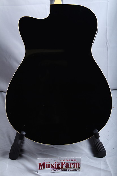 Yamaha FSX730SC Small Body Cutaway Acoustic Electric Guitar Black