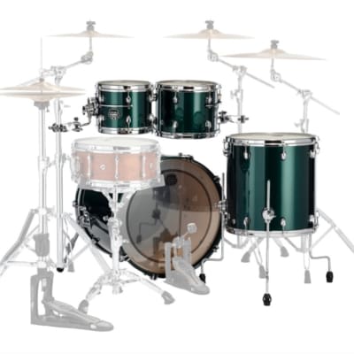 MAPEX - SE529XMPQ Saturn Evolution Maple Rock 4 Pezzi Brunswick Green image 2