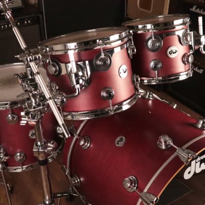 DW Collectors Series Maple Shell Pack in Cherry Satin Oil image 3