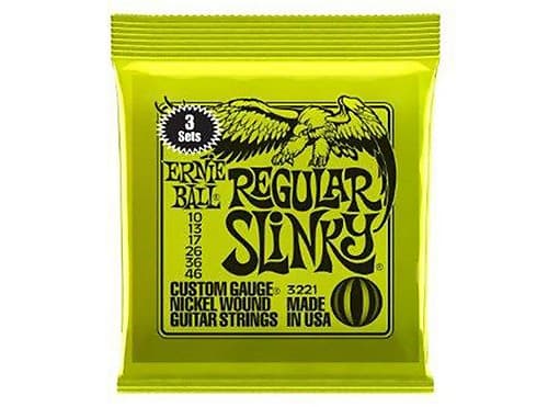 Ernie Ball 3221 Regular Slinky Nickel Wound Electric Guitar String Sets, 3 Pack, 10-46(New) image 1