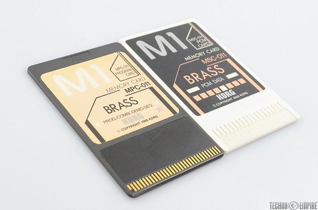Korg MPC-011 & MSC-011 Brass Memory Card Set w/ Sleeve