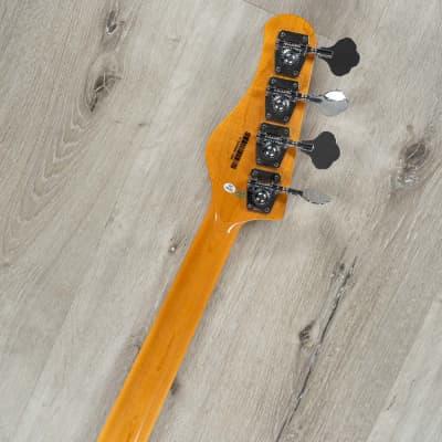 Tagima TW-73 4-String Bass, Maple Fretboard, Sunburst w/ Mint Green Pickguard image 9